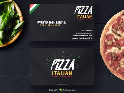 Italian Pizza Business Card