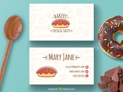 Bakery business card template