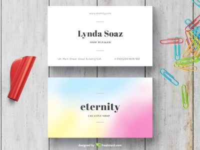 Simple Blurred Business Card