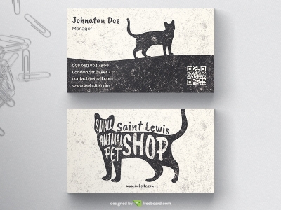 Pet Shop Business Card