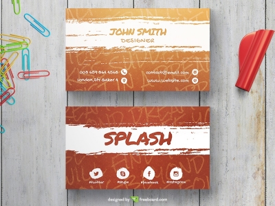 Creative Splash Business Card