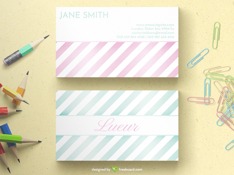 Light And Shiny Business Card - Freebcard