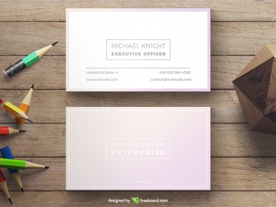 Light And Soft Business Card