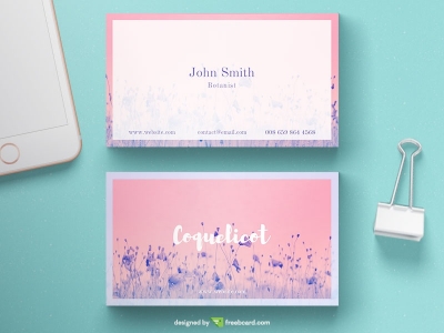 Gentle Floral Business Card