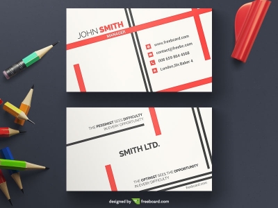 Light Diagonal Business Card