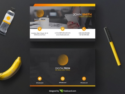 Yellow and black corporate business