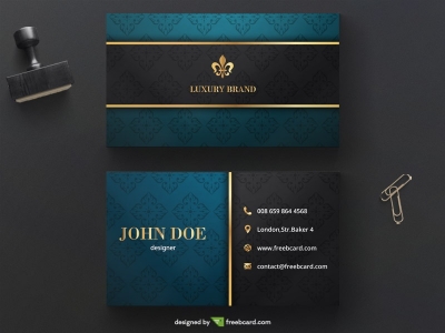 Classy luxury golden business card template